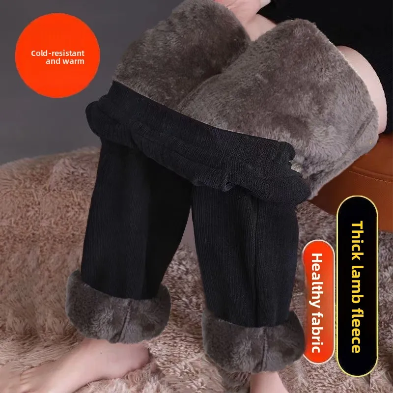 Silver fox velvet harem black [fleece lined & extra thick]