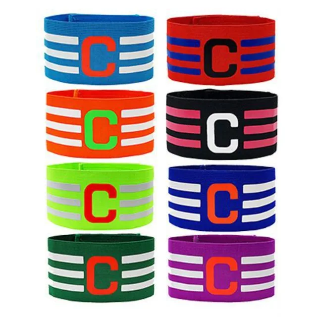 Captain Armband Team Leader Match Elastic Sleeve Badge Professional Adjustable Football Armband School Reward for Kids Adult 5