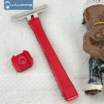 KAMPFE Rasoio di sicurezza in alluminio lavorato con precisione CNC Accessorio da barbiere Macchina da barba per uomo Ideale regalo per la festa del papà 1