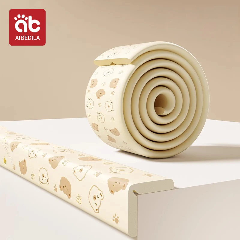 AIBEDILA Baby safety corner protector Children&rsquo;s table corner edge anti-collision strip anti-collision foam protection strip 2M silicone table corner protector table corner protector table edge protector furniture anti collision strip
