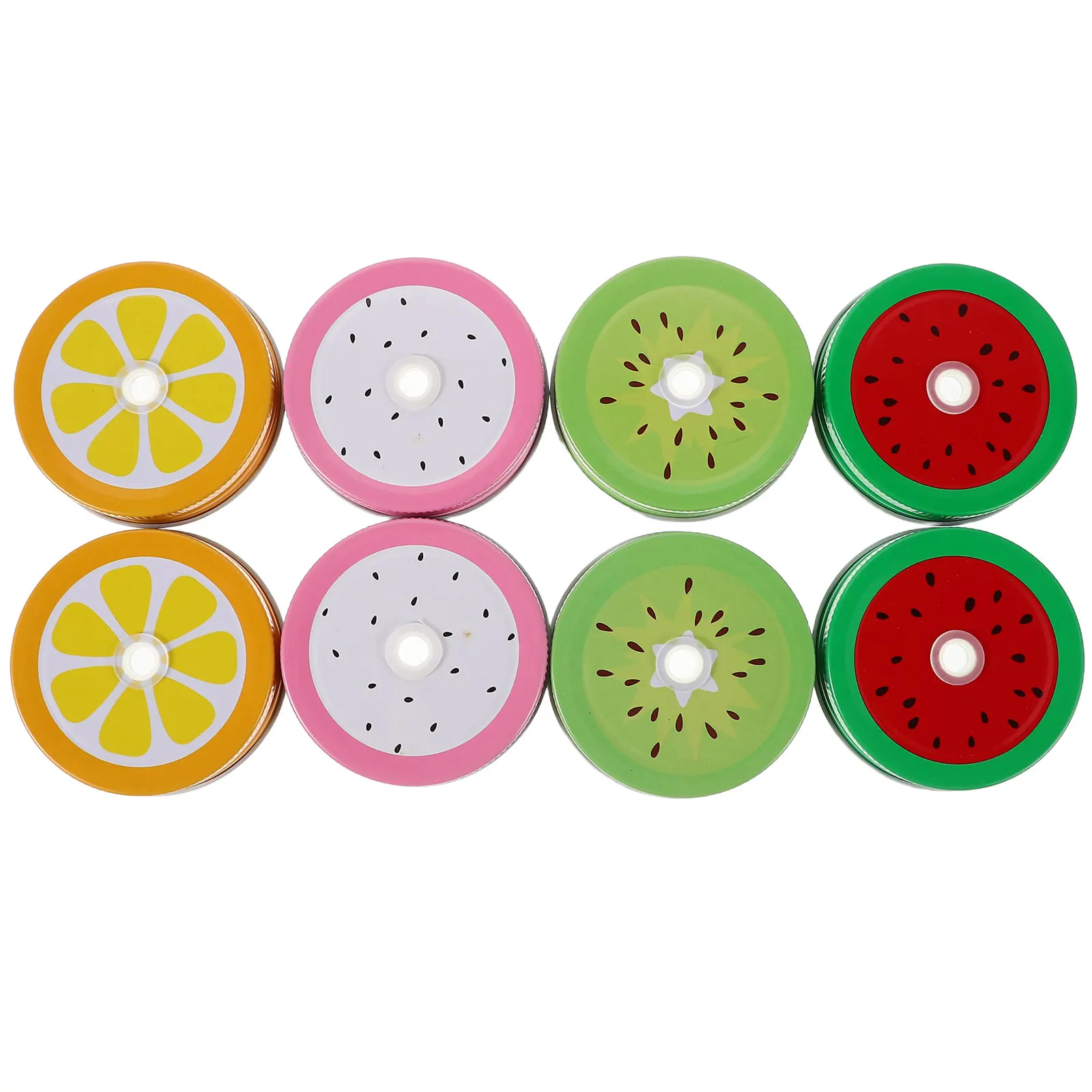 16pcs Mason Jar Lids With Straw Hole Metal Reusable Leak-Proof Regular Mouth Replacement Covers For Storage Canning Yogurt Jar 6
