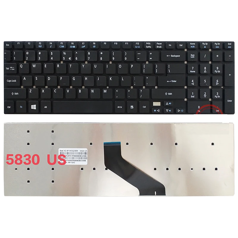 Multilingual Laptop Keyboard Replacement