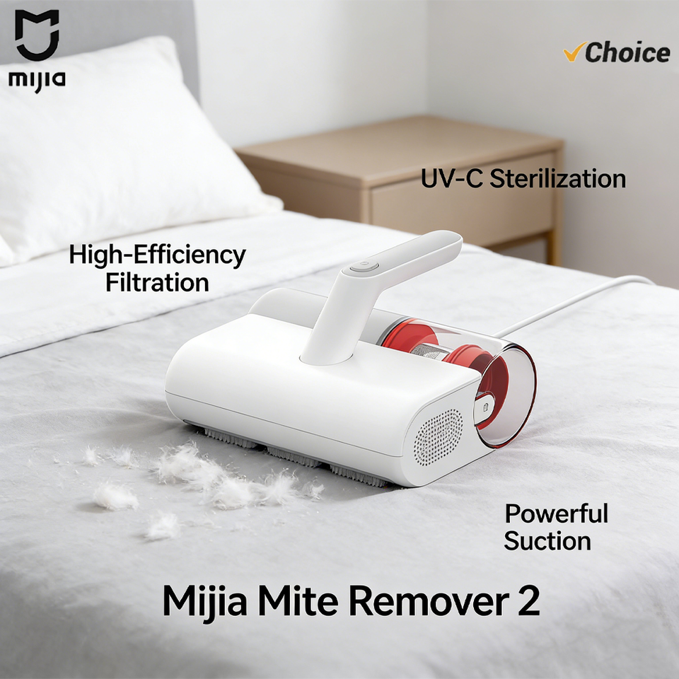  NEW Original MIJIA Mite Remover 2 For Home Bed Quilt UV Sterilization Disinfection Vacuum Cleaners 12kPa cyclone Suction