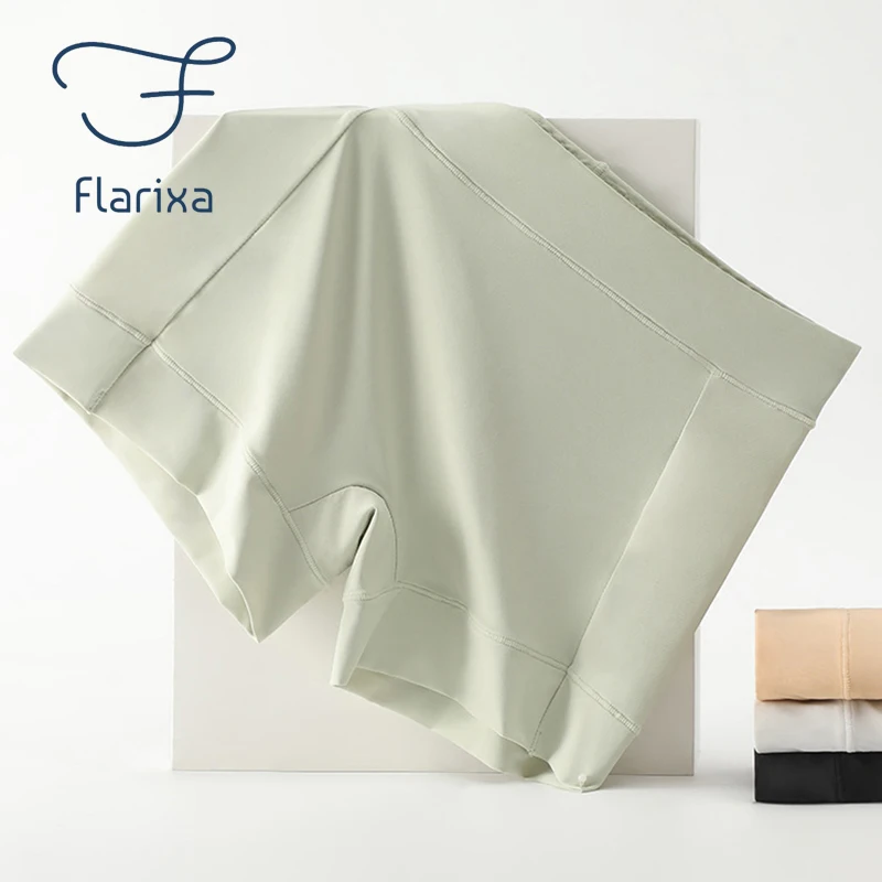 Women Safety Shorts Large Size Under Skirt Seamless Ice Silk Boxer Briefs For Female Boyshorts Summer Safety Pants M-4XL Safety Shorts Safety Pants