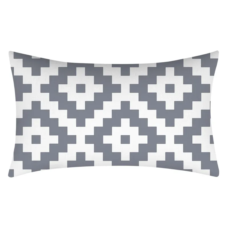 Modern Classic Geometric Grey Cushion 30X50 Datura  Sofa Living Room Home Decoration Pillow Case Throw 4