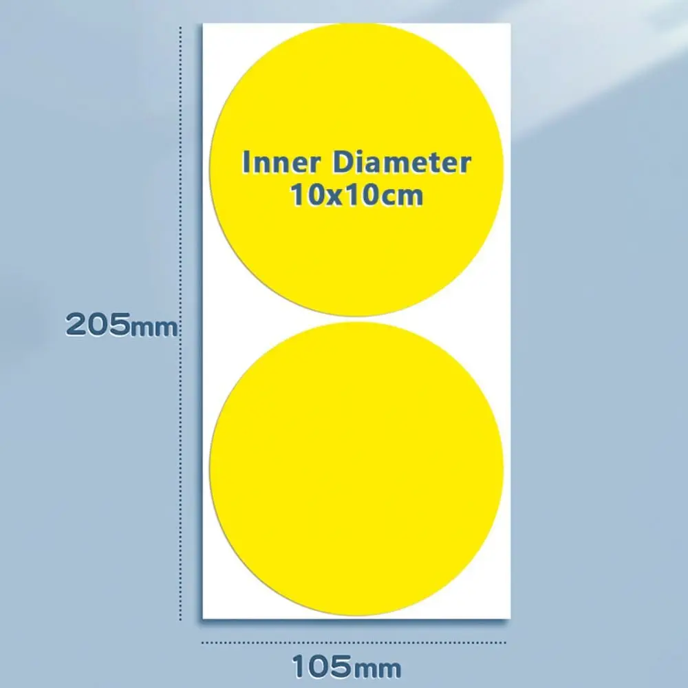 10장 고품질 10cm 자체 접착 스티커 자체 접착 컬러 도트 스티커 방수 라벨 스티커 사무용