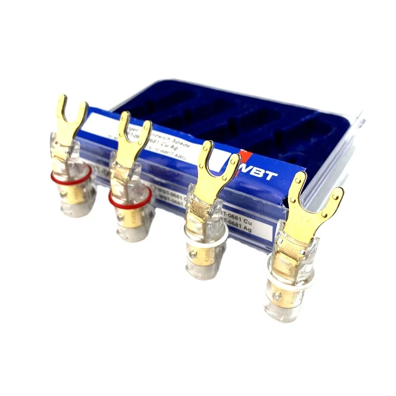 Adaptador de Cobre Puro em Forma de y para Alto-falante Entrada de Adaptador Cabo Unidades Rosqueamento Áudio Plugue Conector 4 - Image 4