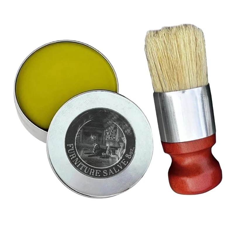 

Leather Furniture Salve And Brush 100g Safety Polishing Leather Maintenance