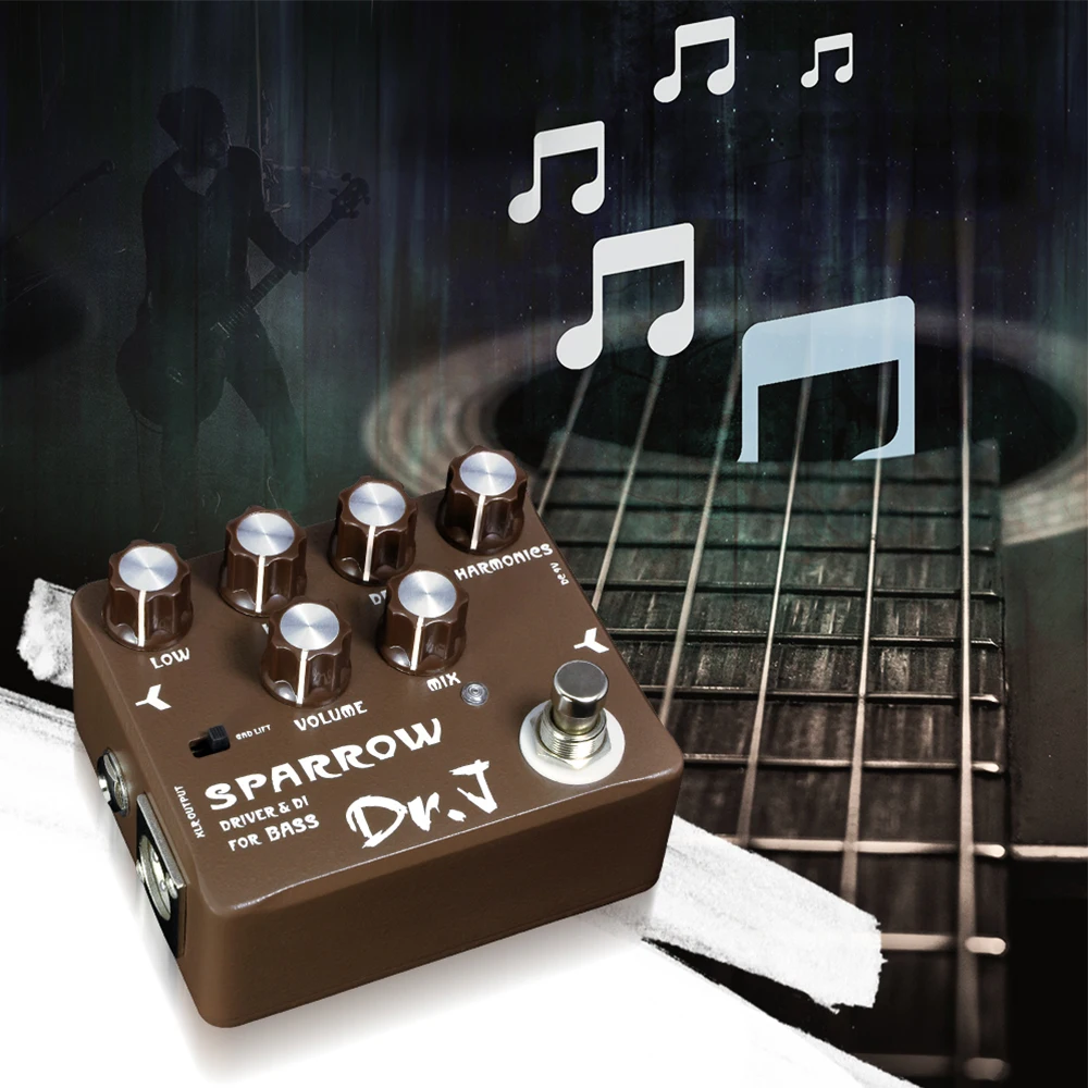 Dr. J Series D53 Guitar Bass Pedal Effect Tube Bass Guitar Amplifier XLR DI Outp