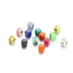 Colorful Bowknot, Star, Heart, and Butterfly Acrylic Beads - Random mix 20g (Square 04)