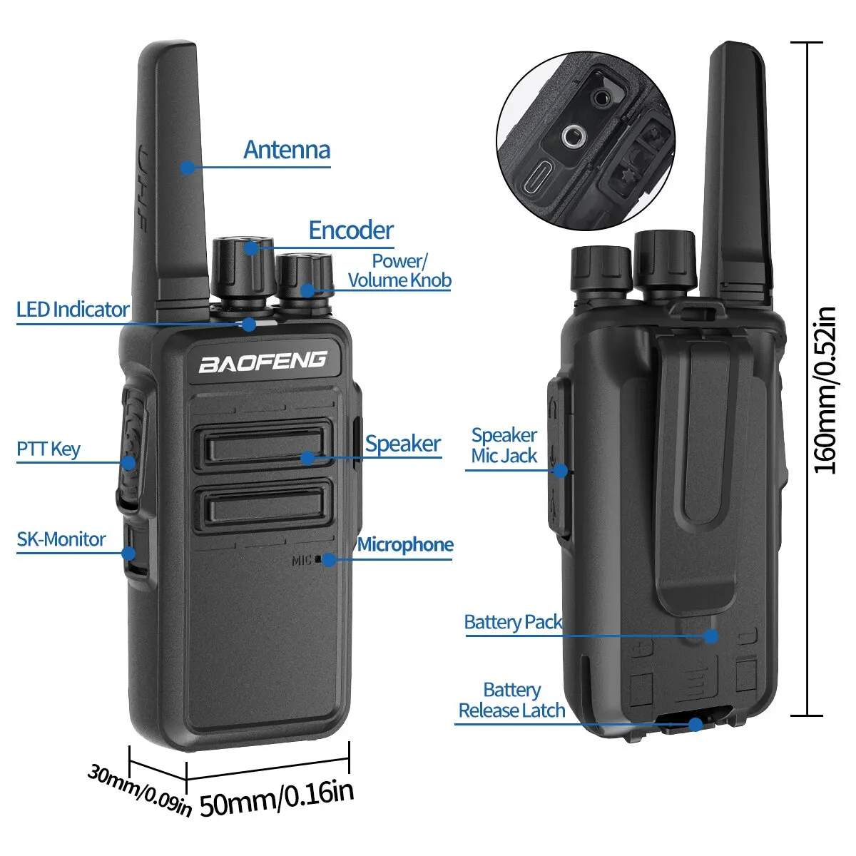Рисунок 5 - Baofeng AR 12 Walkie Talkie USB