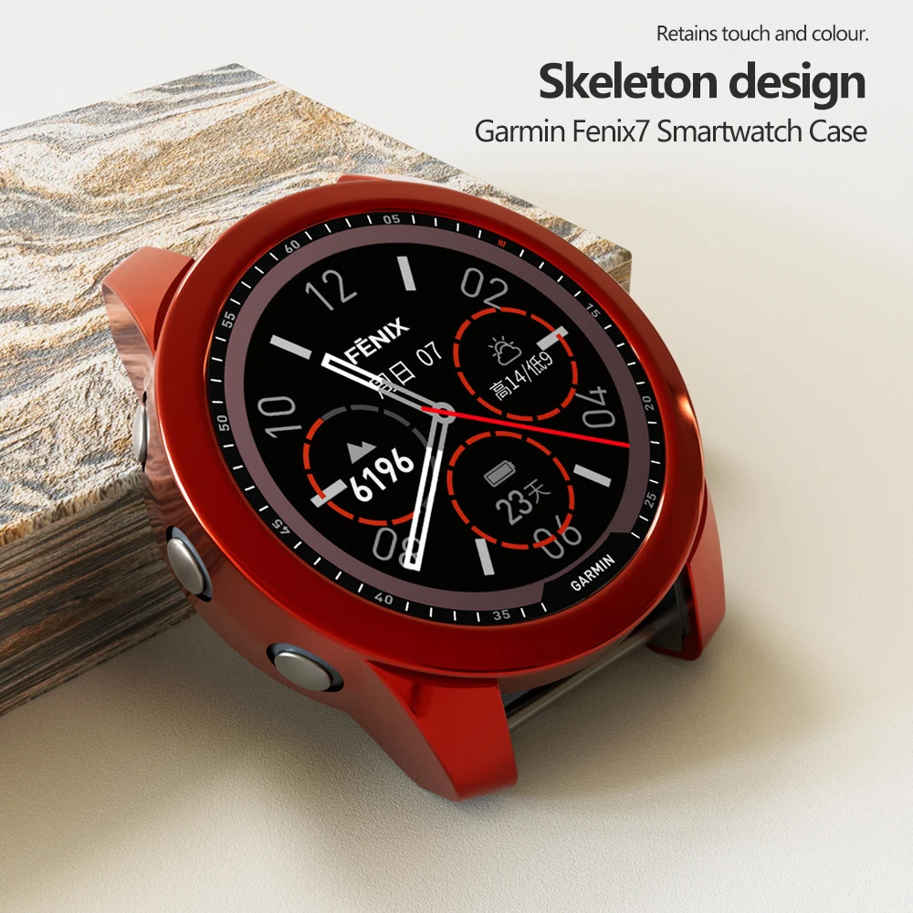 Silicone Protective Case Cover for Smartwatches - Clear Rubber Frame Accessory