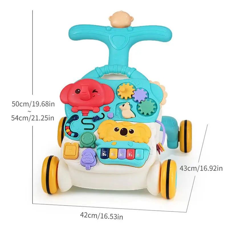 Aprendendo Walkers para bebês meninos e meninas, Sit-to-Stand, Walker para crianças, Push Toys