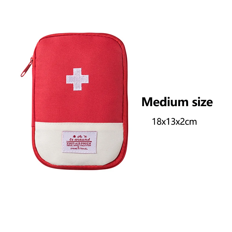 Compact Travel and Home First Aid Kit with Drug Storage and Epidemic Prevention Essentials