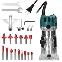 Electric Trimmer Wood Milling Trimming Engraving Slotting Machine Versatile Woodworking Router Power Tool with Milling Cutters 1