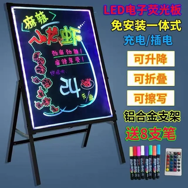 LED Luminous Colorful Blackboard LED Luminous Billboard Handwritten  Fluorescent Board, Luminous Writing Board, Electronic Blackboard - China  DIY Message Chalkboard and LED Writing Board price