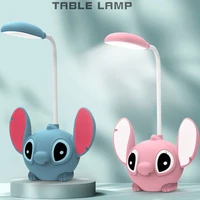Hot Toys Lilo & Stitch Led Desk Lamp With Pencil Sharpener Foldable Light Cute Desk Lamp Usb Recharge Light Gift From Classmates 1