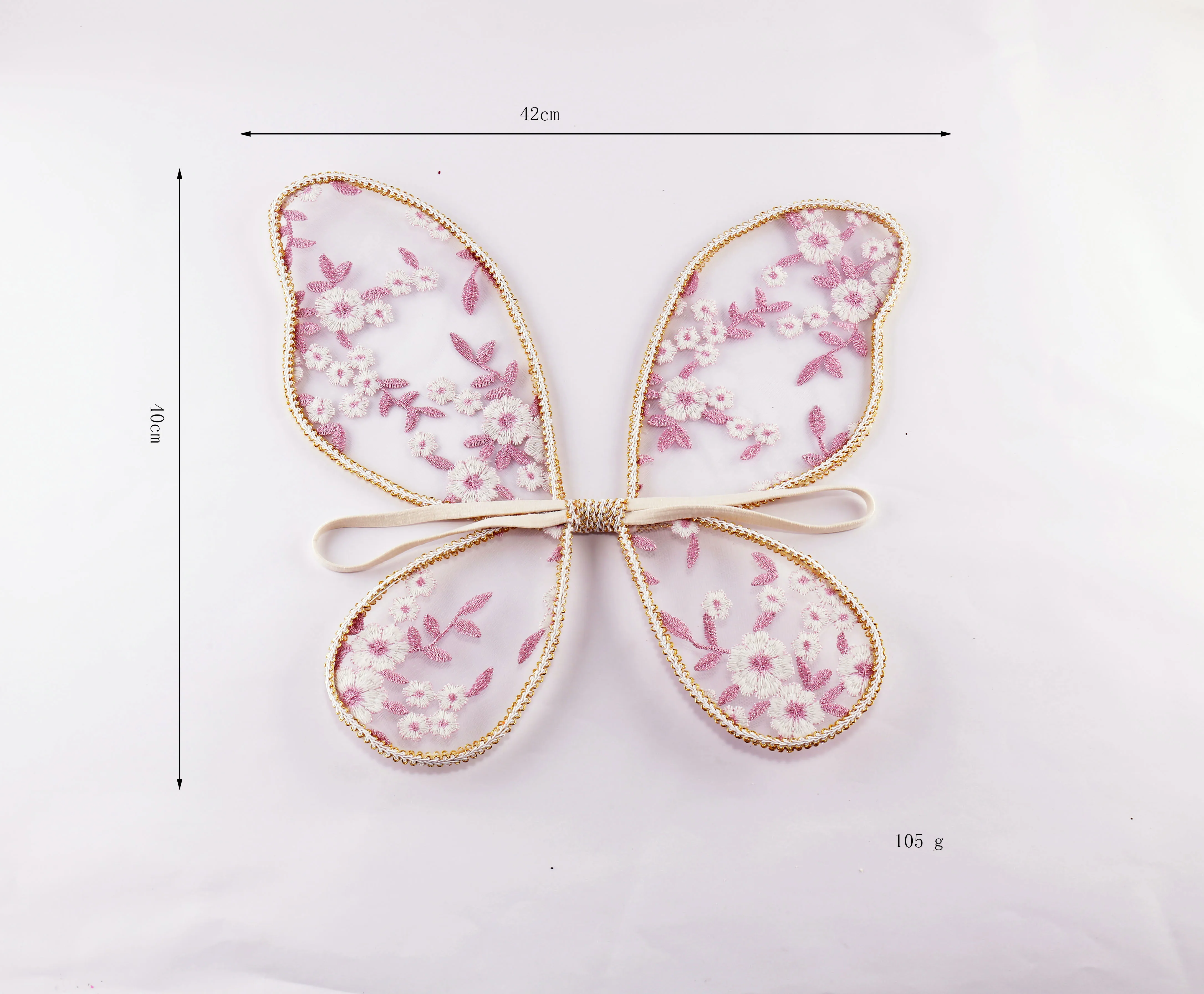 butterfly fairy wings embroidery measurements 43x41 cm 105 g