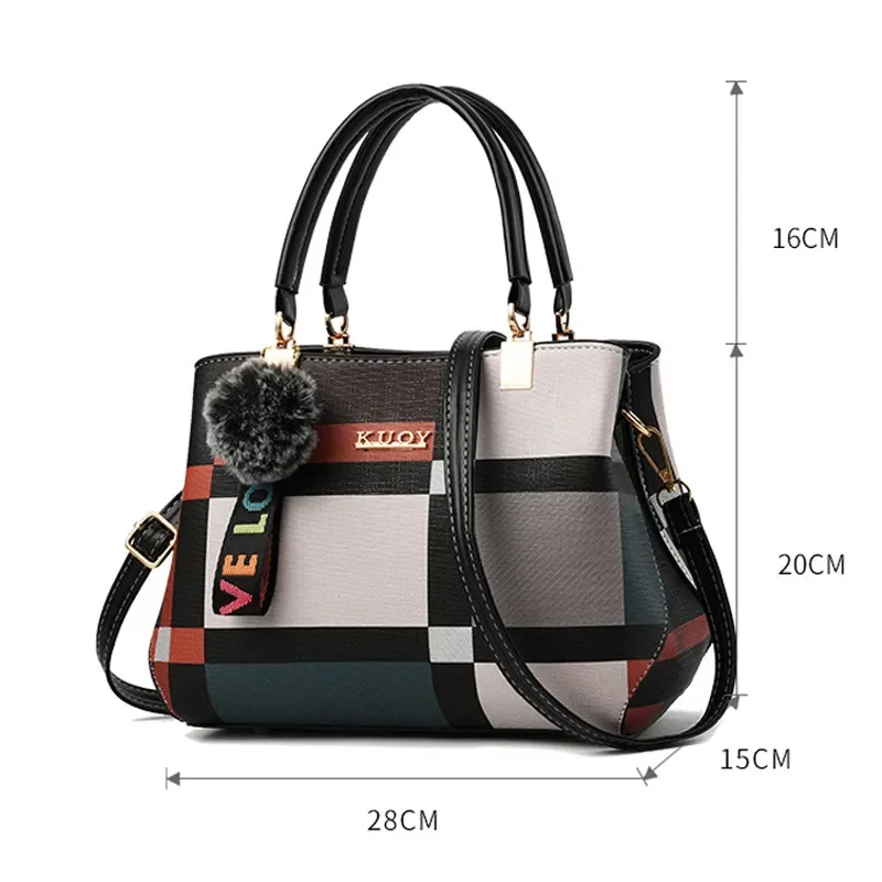 Shoulder Handbag Women Stitching Messenger Bags Shoulder Bag
