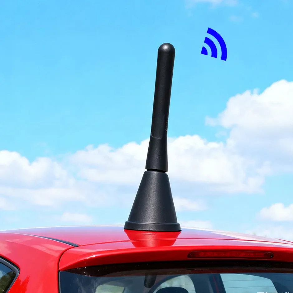 QXNY Strong Radio Roof Mount FM AM DAB 6.5cm Length Auto Universal with Screws Car Antenna Mini Short Vehicle Accessories