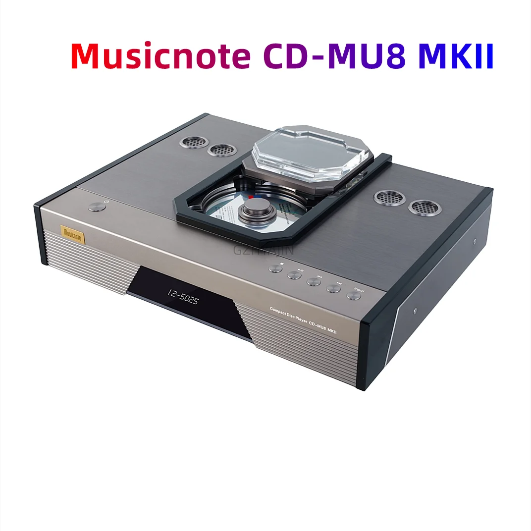 최신 Musicnote CD-MU8 MKII 발열 CD 기계 상단 푸시 커버 담즙 균형 출력 플레이어 USB 또는 블루투스 입력