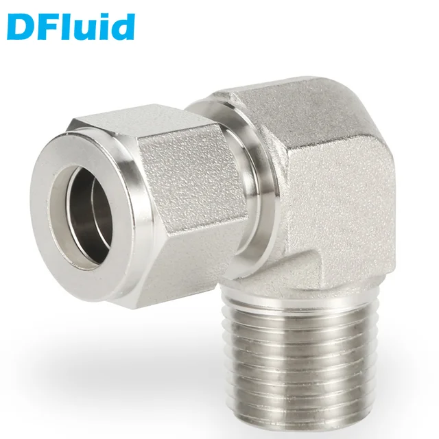 Stainless Steel 316 Male NPT BSPT ELBOW Double Ferrule Compression Fitting  30MPa 1/8 1/4 3/8 1/2 6 8 10 12mm replace Swagelok - AliExpress