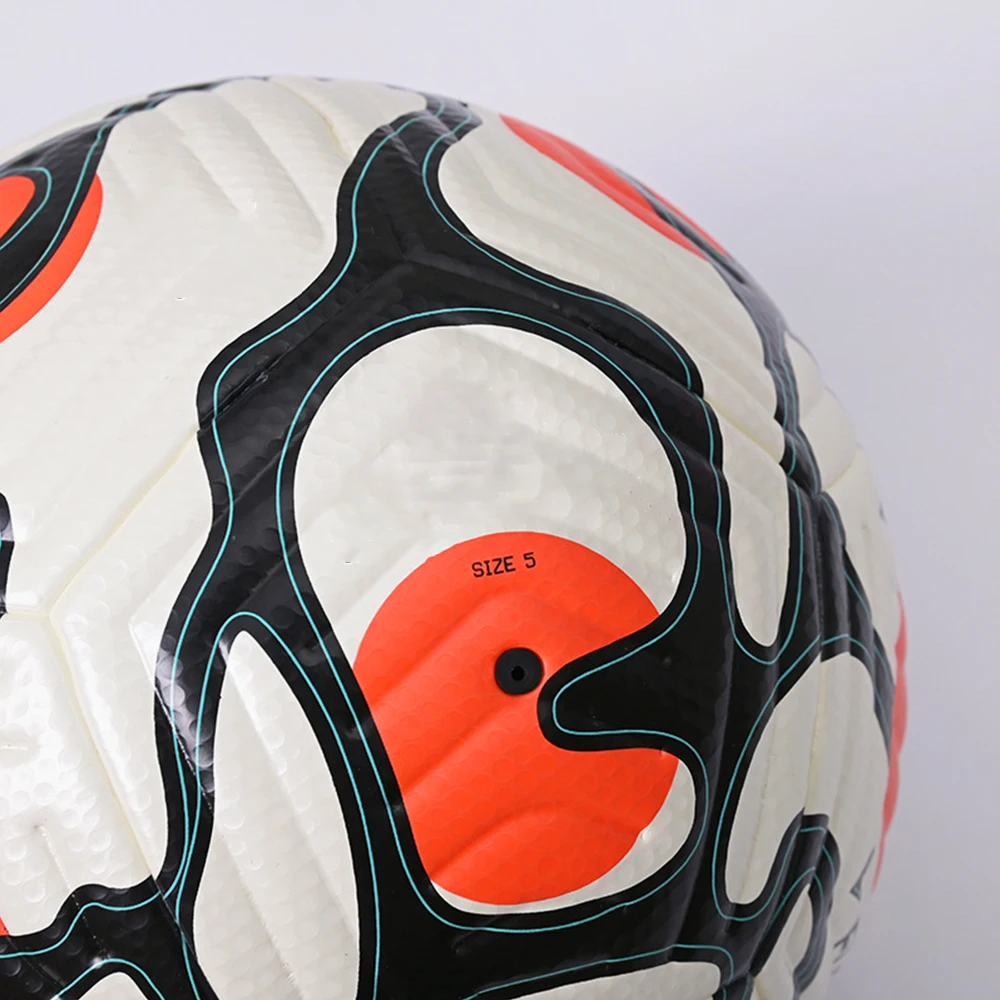 Footy Ball Seamless Size 5 Soccer Balls PU Material for Team Matches Goal Games Footballs
