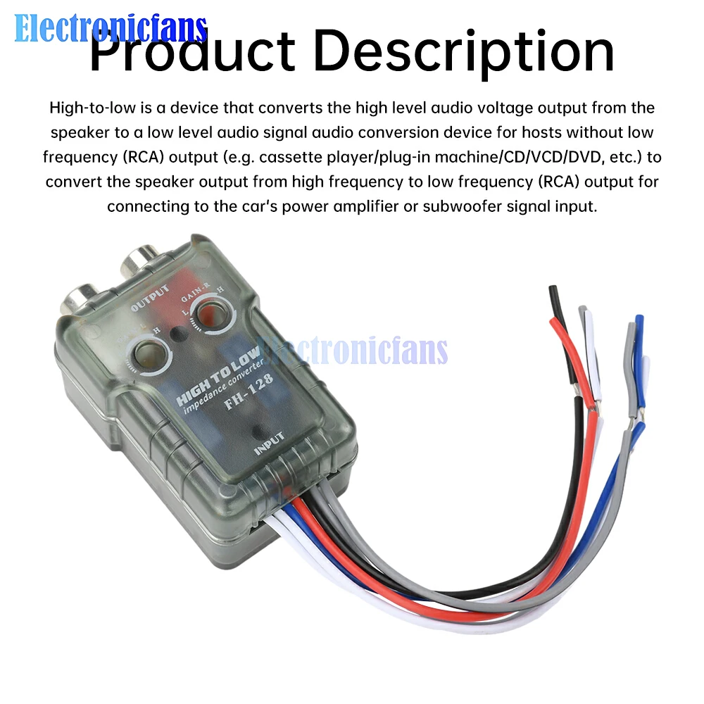 Premium Audio Converter with Delay Function and Amplifier Subwoofer Integration