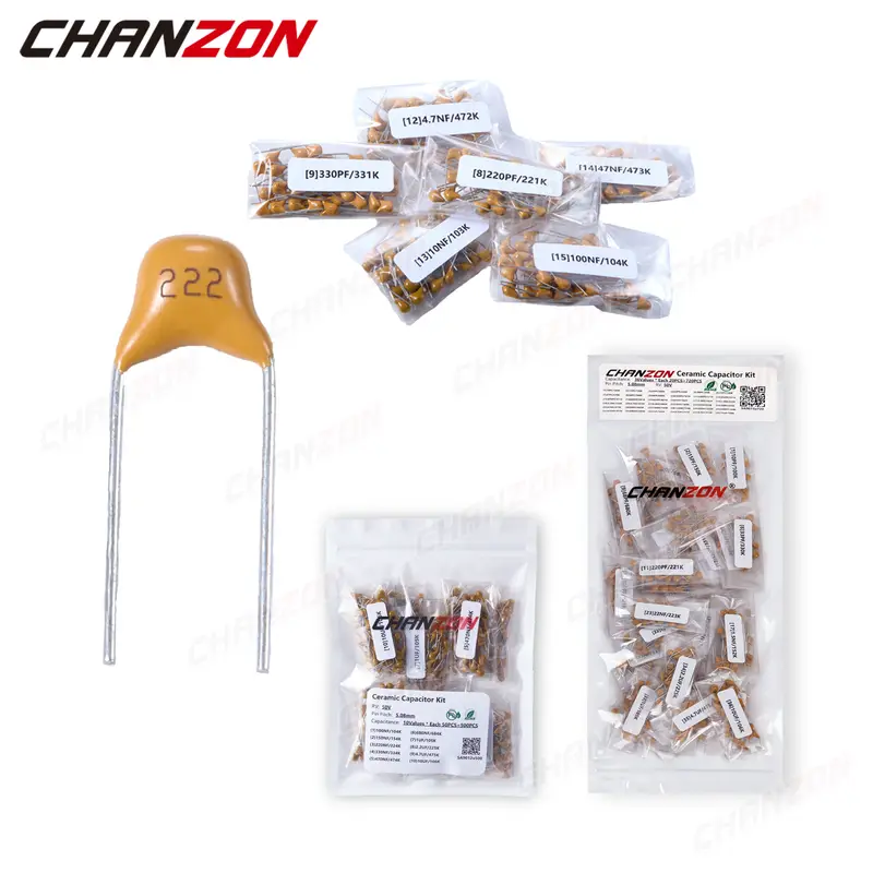 NEW Monolithic Ceramic Capacitor 10PF to 10UF 50V MLCC Capacitor 100NF 1UF 10UF Electronic Components for Circuit Use Pack - Image 5