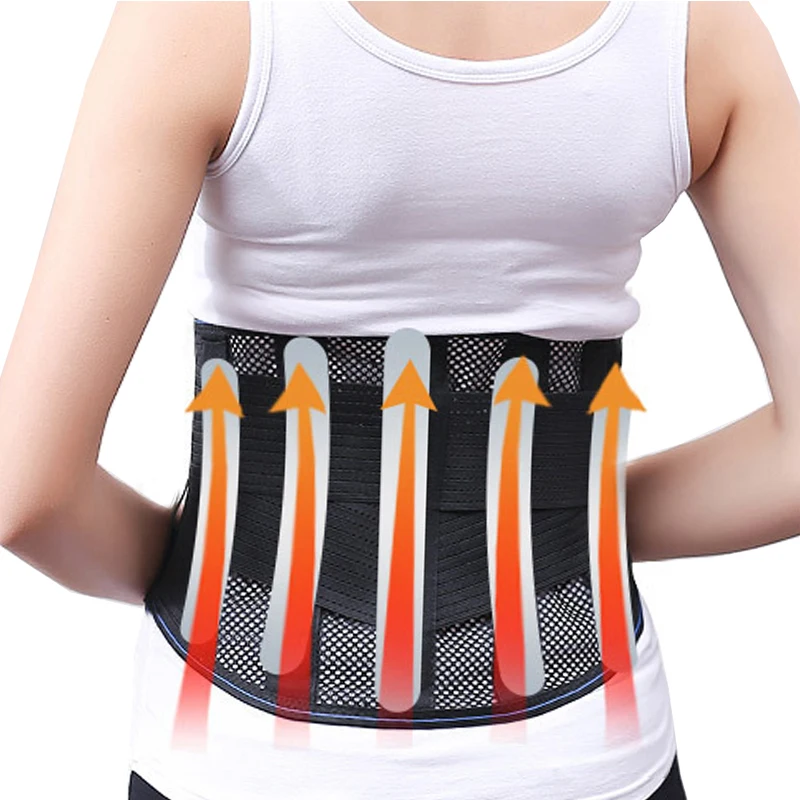 

3 Pad Tourmaline Magnet Steel Bone Self-Heating Waist Support Belt Pain Back Brace Orthopedic Lumbar Posture Corrector Corset