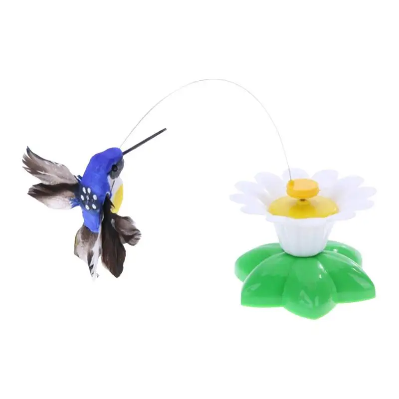 

Cat Teaser Toy Funny Pet Supplies Hummingbird Shape Electric Interactive Toy For Kitten Playing Stick Living Rooms Teaser Wand