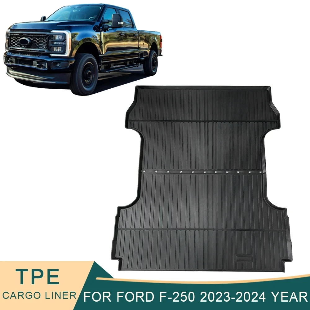 

Нескользящие автомобильные коврики из ТПЭ для Ford F-250 2023-2024, водонепроницаемые коврики для багажника