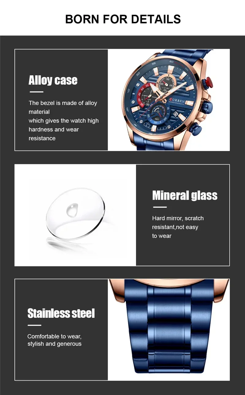 Curren 8415 Men's Watch description image 7
