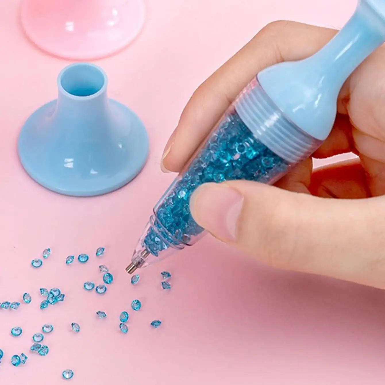 5D DIY Point Drill Tools Dotting Rhinestone Pen Vase Shape 5D Diamond Embroidery Point Drill Pen For Rhinestone Picture Tool