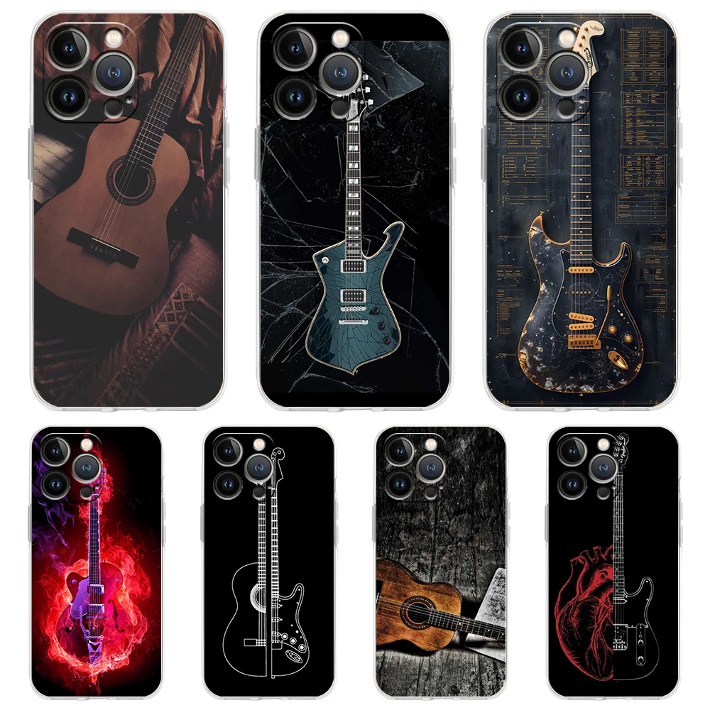 Guitar Strings Instrument Design Luxury Clear Phone Case