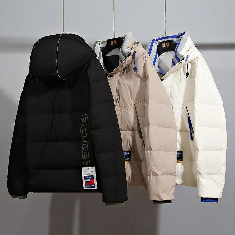 2022 New Winter Men's Down Jacket Thicken Warm 90% White Duck Down Coat Men Winter Puffer Jacket Hooded Parka Couples Outwears