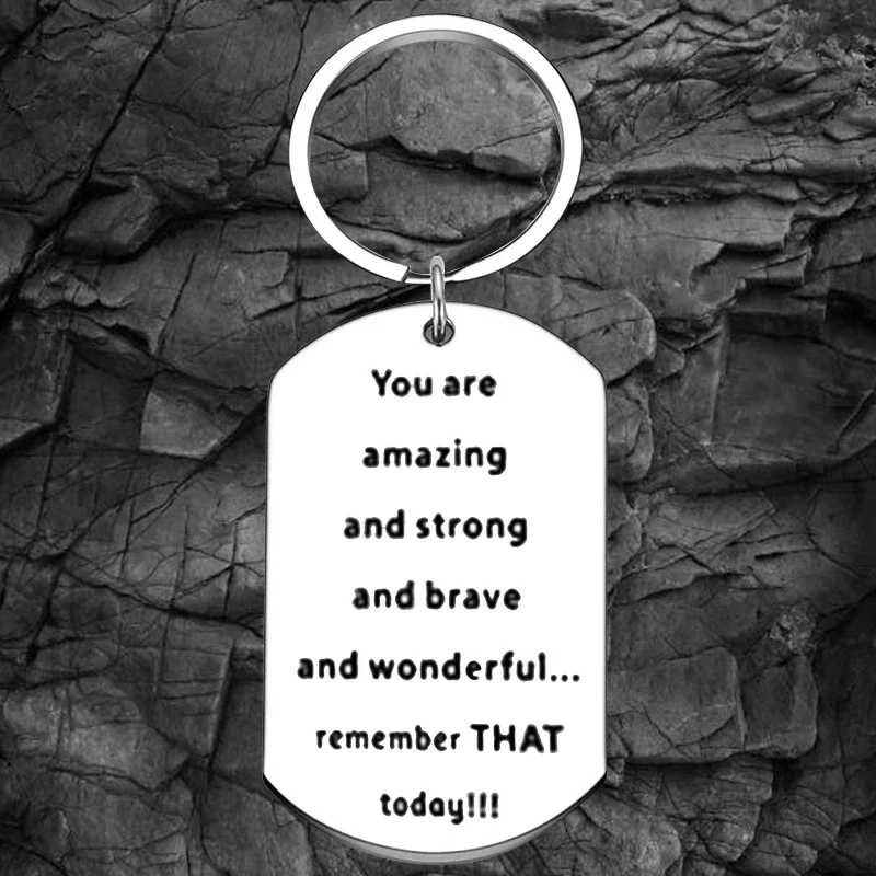 

Motivational Keychain Employees Inspirational Quotes Team Gifts Key Rings Friend Teacher, Coworkers Appreciation Christmas Gifts
