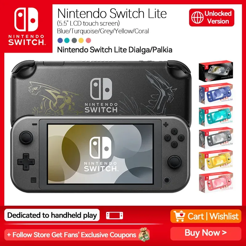 DESBLOQUEADO Nintendo Switch Lite 128GB 10 JOGOS - Black Games