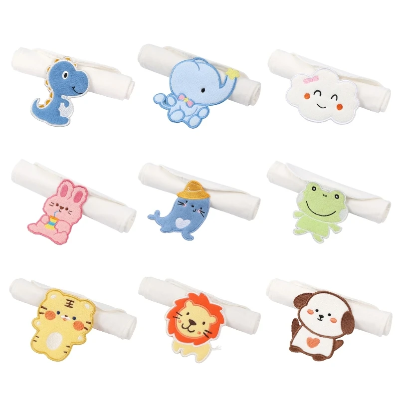 

Baby Backrest Sweat Cartoon Animal Pattern Absorbent Towel Unisex Kid Back Towel Dropship