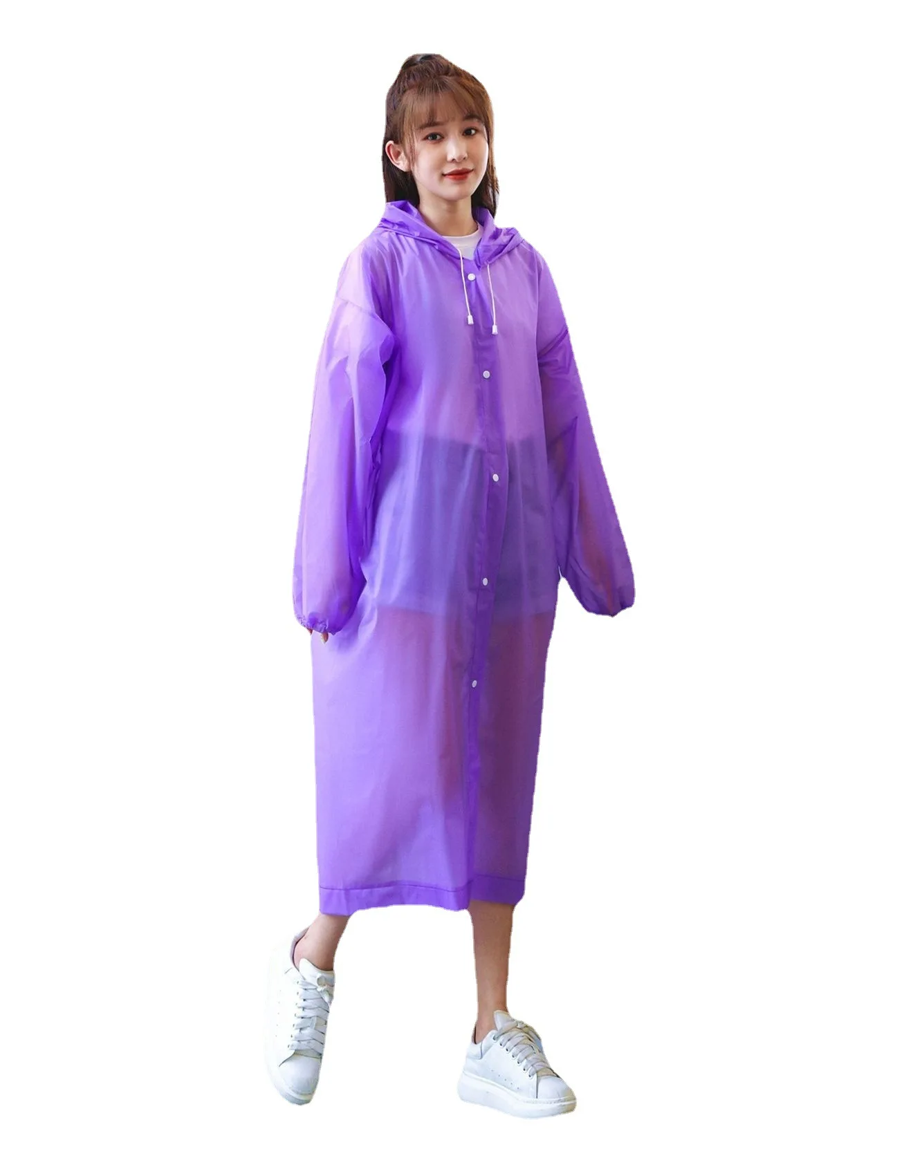 Costume de pluie et de randonnée, pour enfants, violet foncé en