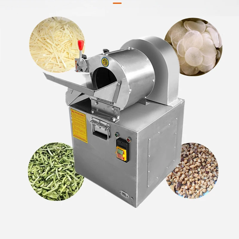 

High Yield Vegetable Cutter Potato Carrot Onion Slicer Shredder Machine Stainless Steel Ginger Dicing Machine Food Processor