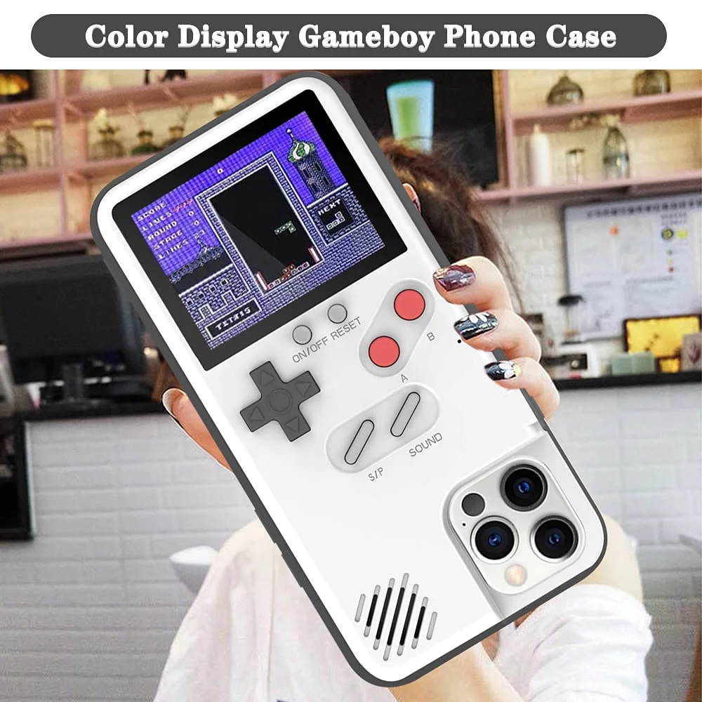 Retro Gaming Phone Case with 36 Games Built-In - Blue- iPhone 11 Pro 
