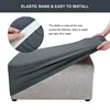 High Spandex Ottoman Slipcovers Rectangle Footrest Footstool Protector Covers Stretch Fabric Storage Ottoman Covers 5