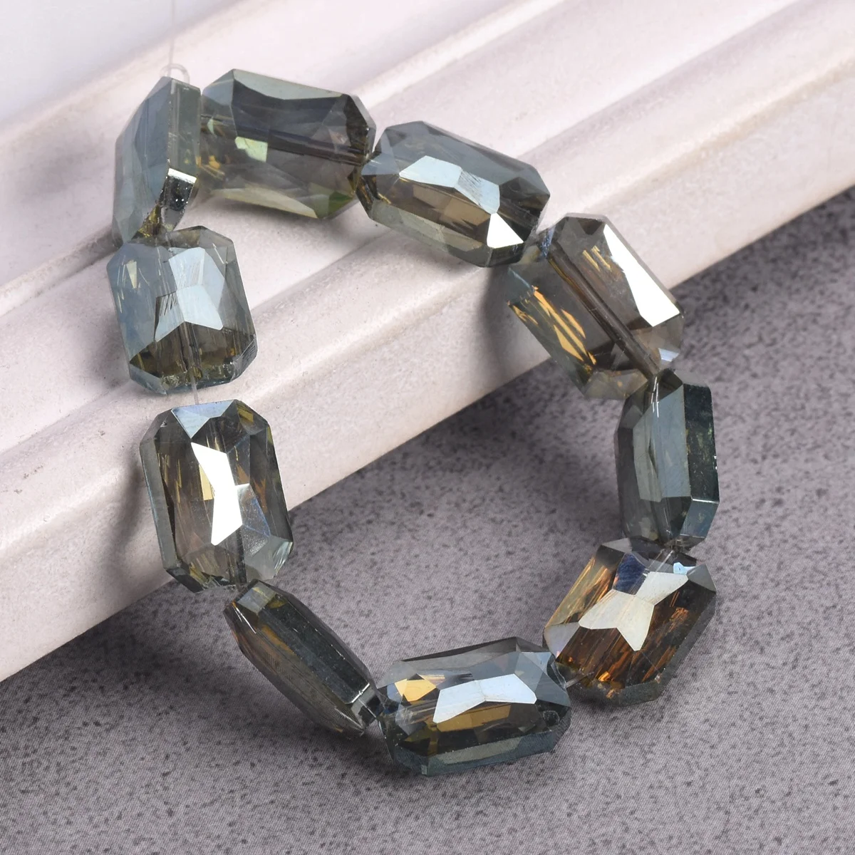 1000 Pezzi Perle Di Vetro All'ingrosso 10 Mm Cristallo Sfaccettato Perline Fornitura Gioielli Per Perline Fai Da Te, Bracciali, Collane, Orecchini &amp; Altri Gioielli,Verde Profondo