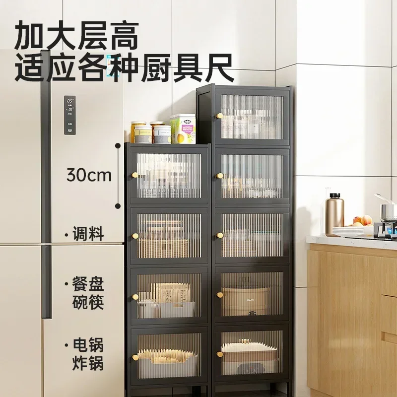 Pantry Cabinet,Tall White Kitchen Storage Cabinet with 2 Doors and Adjustable Shelves, Sideboards Storage Freestanding Cupboard 3
