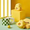 Cartoon Yellow Duck Toothpaste Dispenser Wall Mount No Punching Toothbrush Holders Bathroom Accessories 3