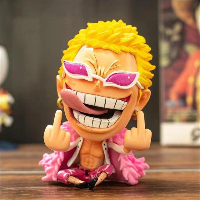 Óculos de sol para cosplay Anime One Piece Donquixote Doflamingo Coringa,  Branco, 2.8 cm : : Moda