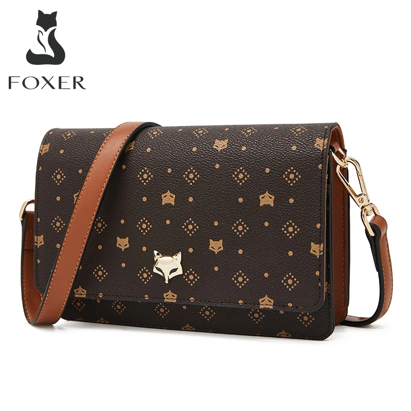 FOXER – sac à bandoulière en cuir Vegan pour femmes, classique, en PVC ...