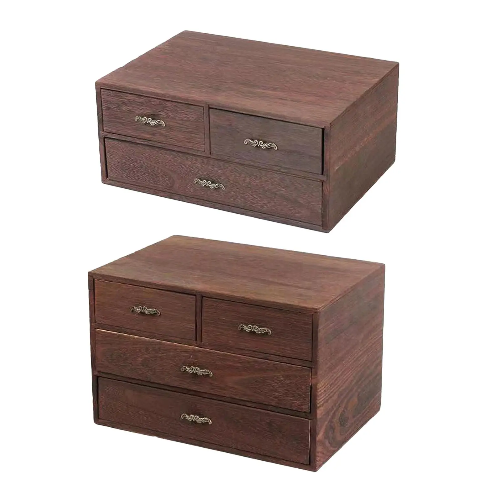 Wooden Box Keepsake Storage Boxes Jewelry Drawer Organizer Case Gift