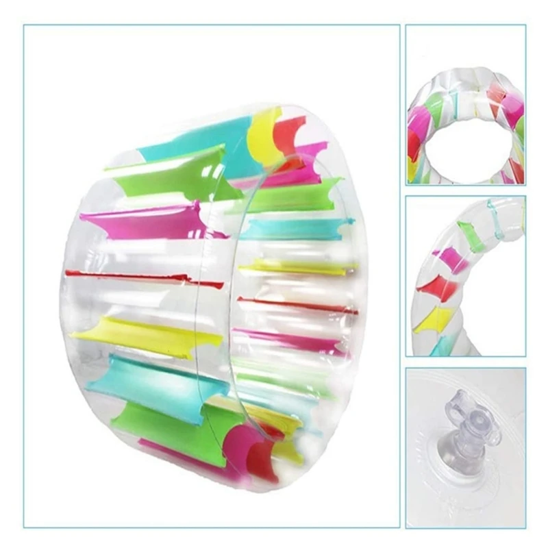 Y55B Inflatable Water Wheel Roller Float Roll Ball For Kids Swimming Pool Toy